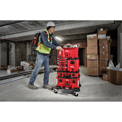 Coffre &agrave; outils compact Packout, 10" x 16-1/5" x 13", Noir/Rouge Maritime Industrial Rubber