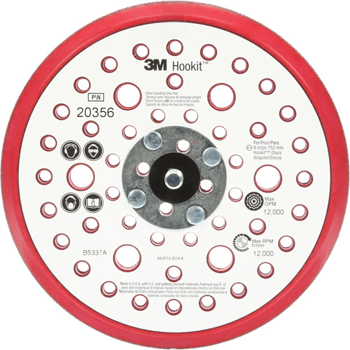 Hookit Clean Sanding Low Profile Disc Pad Maritime Industrial Rubber