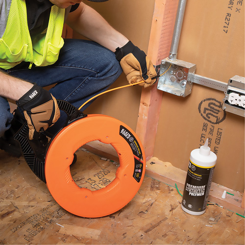 Fish Tape with Spiral Steel Leader Maritime Industrial Rubber
