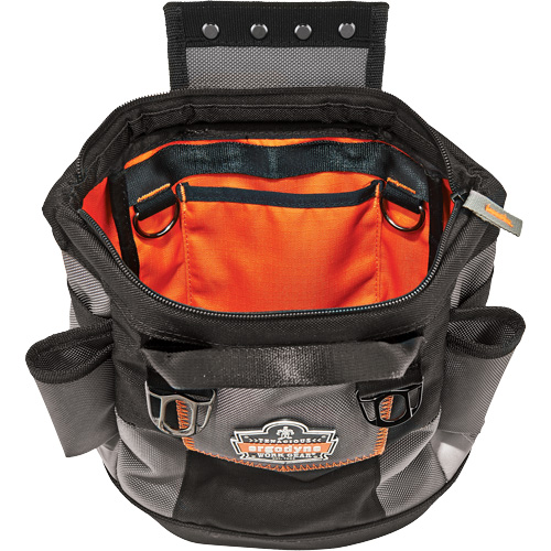 Arsenal&reg; 5517 Topped Tool Pouch, Multiple Tool Holder, Ballistic Polyester, 1 Pockets Maritime Industrial Rubber