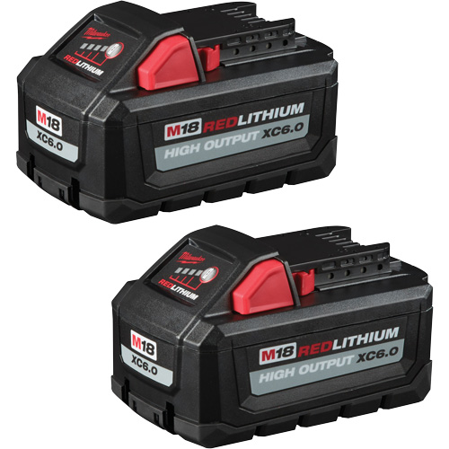 Blocs-piles Redlithium High Output XC6.0, Lithium-ion, 18 V, 6 Ah Maritime Industrial Rubber