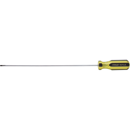 100 PLUS&reg; Extra-Light Cabinet Tip Screwdriver, 1/8" Tip, Round, 6-5/8" L, Plastic Handle Maritime Industrial Rubber