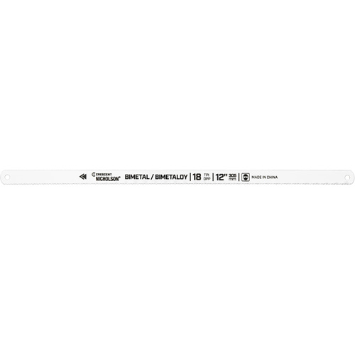 Bi-Metaloy&reg; Hacksaw Blades, Bi-Metal, 12" L, 18 TPI Maritime Industrial Rubber