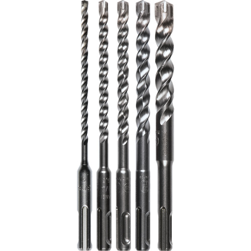 SDS-Plus 3-Cutter Bit Set, 5 Pieces, Carbide Maritime Industrial Rubber
