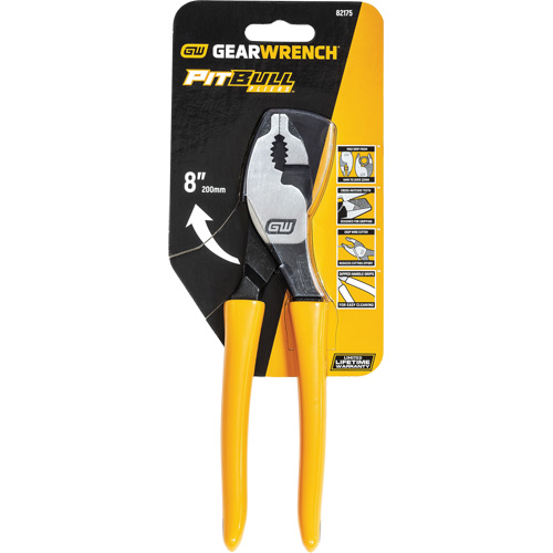 Pitbull Dipped Handle Slip Joint Pliers Maritime Industrial Rubber
