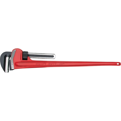 Pipe Wrench, 6" Jaw Capacity, 48" Long, Powder Coated Finish, Ergonomic Handle Maritime Industrial Rubber