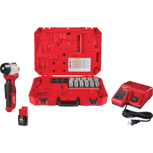 Trousse de pince &agrave; d&eacute;nuder M12 avec 17 bagues en cuivre THHN/XHHW Maritime Industrial Rubber