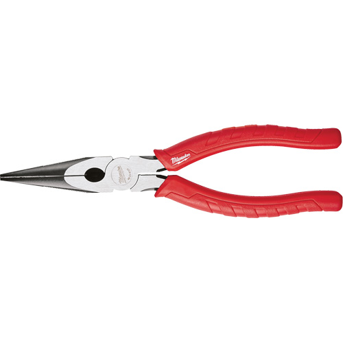 Comfort Grip Long Nose Pliers, 8" L Maritime Industrial Rubber