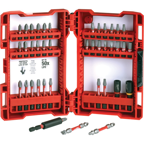 Jeu de 40 embouts de visseuse &agrave; percussion Shockwave Impact-Duty Maritime Industrial Rubber