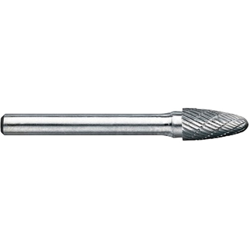 DRILLCO Magnum Double Cut Solid Carbide Burr, SG-5, 1/2" Dia., 1/4" Shank, 1" Depth of Cut Maritime Industrial Rubber