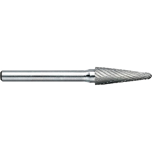 DRILLCO Magnum Double Cut Solid Carbide Burr, SL-3, 3/8" Dia., 1/4" Shank, 1-1/16" Depth of Cut Maritime Industrial Rubber