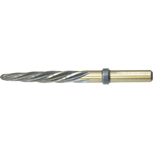 DRILLCO Nitro Construction Reamer, 5/8", Spiral Flute, High Speed Steel, Straight Shank Maritime Industrial Rubber