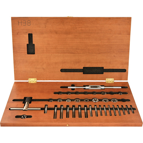 DRILLCO Tap & Hex Die Set, 36 Pieces Maritime Industrial Rubber