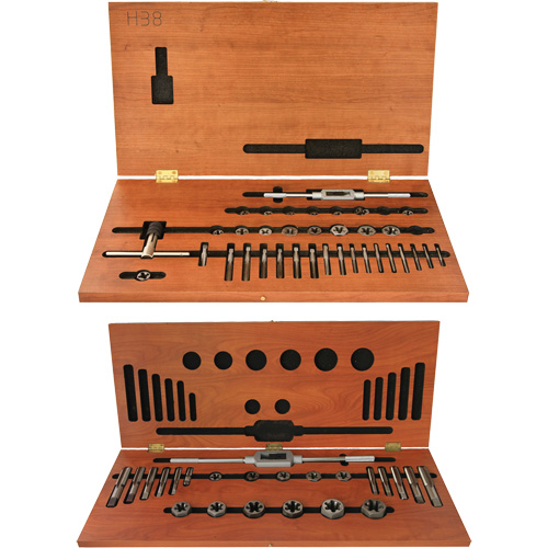 DRILLCO Tap & Hex Die Set, 58 Pieces Maritime Industrial Rubber