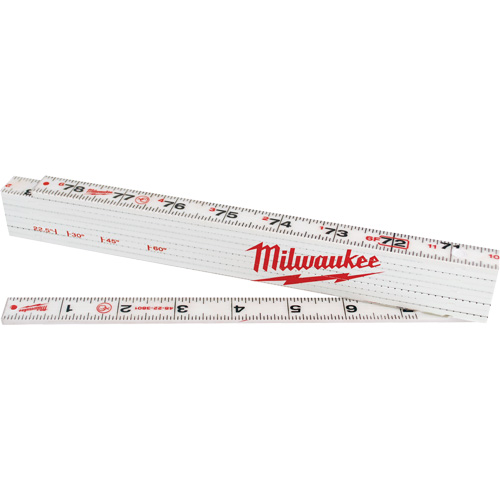 R&egrave;gle pliante, 78" lo, Composite, Graduations de 1/16" Maritime Industrial Rubber