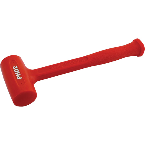 One-Piece Dead Blow Hammer, 1.6 lbs., Smooth Grip, 12-3/4" L Maritime Industrial Rubber