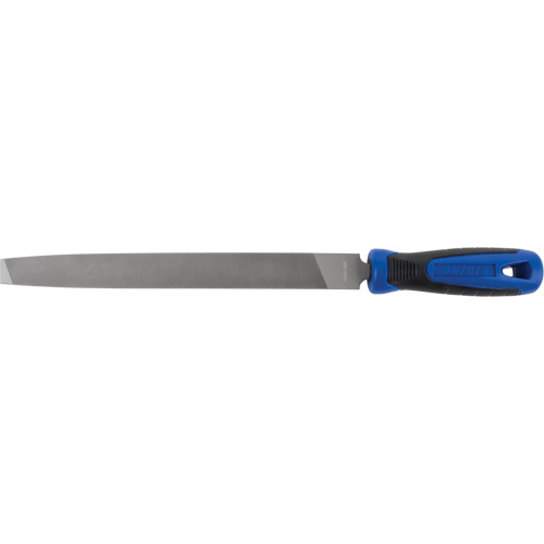 Mill File With Handle, Flat, 10", Bastard Maritime Industrial Rubber