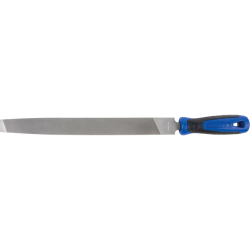 Mill File With Handle, Flat, 12", Bastard Maritime Industrial Rubber