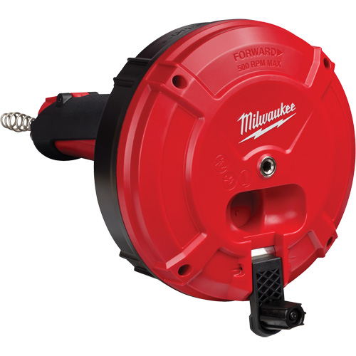 Trapsnake Auger with Cable Drive Automatic Feed & Retract, Powered, 25' Cable Length, 1/4" Cable Diameter Maritime Industrial Rubber