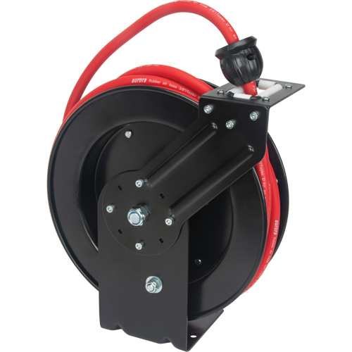 Hose Reel, Air/Water, 3/8" x 35', Single Hose, 300 psi Maritime Industrial Rubber
