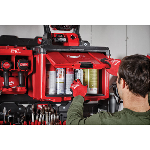 Armoire &agrave; outils Packout, 15" x 15" x 20", Noir/Rouge Maritime Industrial Rubber