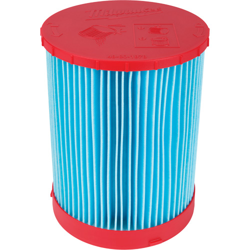 Filtre grand format &agrave; haute efficacit&eacute; pour aspirateur sec/humide, Cartouche, Pour 12 gal. US/9 gal. US/6 gal. US Maritime Industrial Rubber