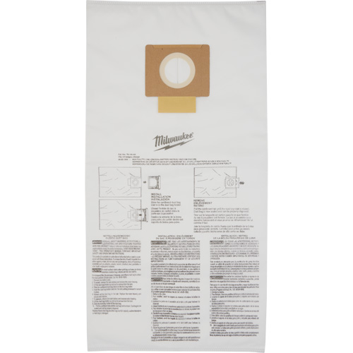 Sacs &agrave; poussi&egrave;re molletonn&eacute;s, 9 gal. US Maritime Industrial Rubber