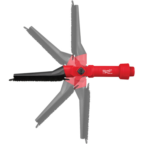 Air-Tip Low-Profile Pivoting Brush Tool Maritime Industrial Rubber