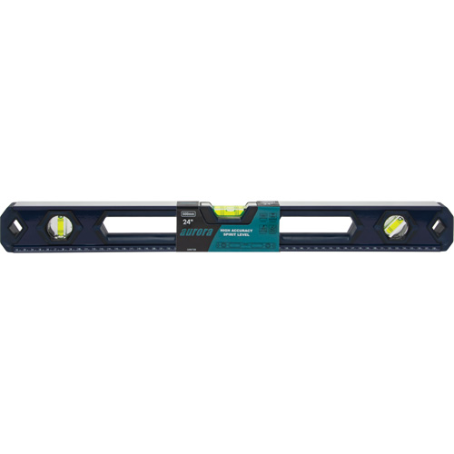 High-Accuracy Level, Box, 2' L, Aluminum, 3, Non-Magnetic Maritime Industrial Rubber