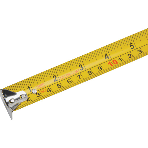 Ruban &agrave; mesurer, 1" x 16', Marques de goujon Imp&eacute;rial & m&eacute;trique Maritime Industrial Rubber