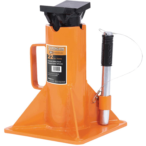 878B Support de cric &agrave; usage intensif, Tige verrouillable, Capacit&eacute; de 22 tonne(s), 13-3/4" - 19-3/4" h Maritime Industrial Rubber