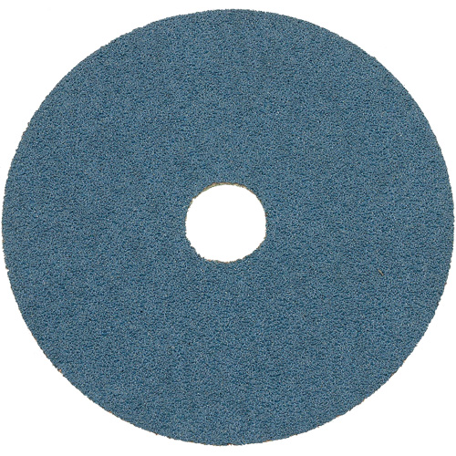 Disque de ponçage en fibre de r&eacute;sine, 7" dia., Grain Z24, Alumine de zirconium Maritime Industrial Rubber