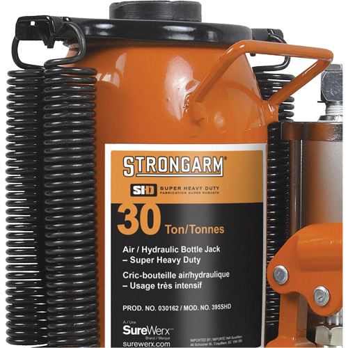 Air Assist Bottle Jacks, 30 Ton(s), Air Hydraulic Maritime Industrial Rubber