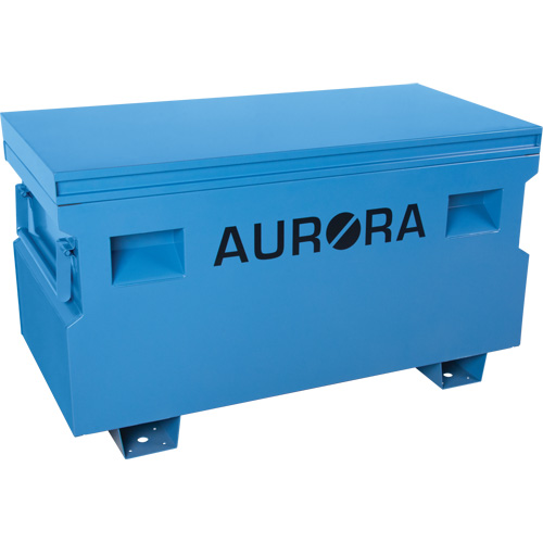 Jobsite Tool Box, 48" x 24" x 27-3/5", Steel, Blue Maritime Industrial Rubber