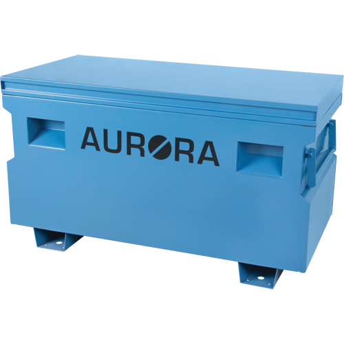 Jobsite Tool Box, 48" x 24" x 27-3/5", Steel, Blue Maritime Industrial Rubber