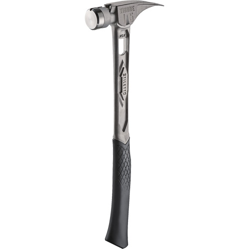 TIBONE Smooth Titanium Framing Hammer, 15 oz., Solid Steel Handle, 17-17/50" L Maritime Industrial Rubber