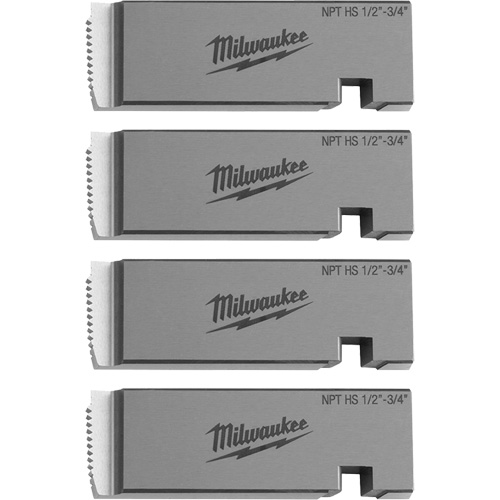 Fili&egrave;res de filetage pour tuyaux universel NPT, Pour tuyau de 1/2"-3/4", Acier rapide Maritime Industrial Rubber