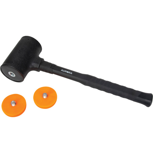 Marteau sans rebond, Poids de la t&ecirc;te 45 oz, Face Polyur&eacute;thane, Prise Fibre de verre, 13" lo Maritime Industrial Rubber