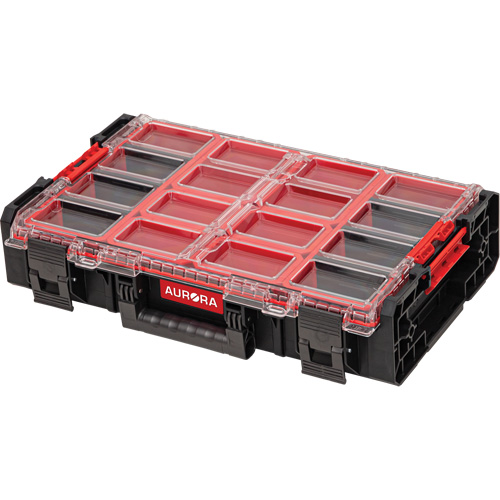 Organisateur 2 fois tr&egrave;s-grand avec bacs Arx, 23" x 15-1/5" x 6-4/5", Noir Maritime Industrial Rubber