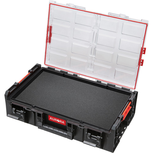 Organisateur deux fois tr&egrave;s grand avec cloisons en mousse &agrave; plusieurs couches Arx, 23" x 15-1/5" x 6-4/5", Noir Maritime Industrial Rubber