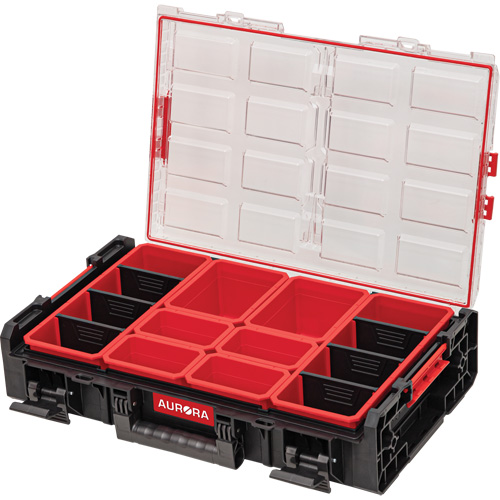 Organisateur tr&egrave;s-grand avec bacs courts Arx, 23" x 15-1/5" x 5", Noir Maritime Industrial Rubber