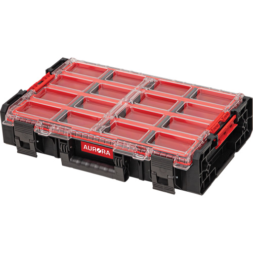 Organisateur tr&egrave;s grand avec bacs longs Arx, 23" x 15-1/5" x 5", Noir Maritime Industrial Rubber