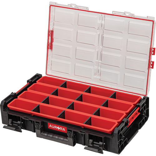 Organisateur tr&egrave;s grand avec bacs longs Arx, 23" x 15-1/5" x 5", Noir Maritime Industrial Rubber