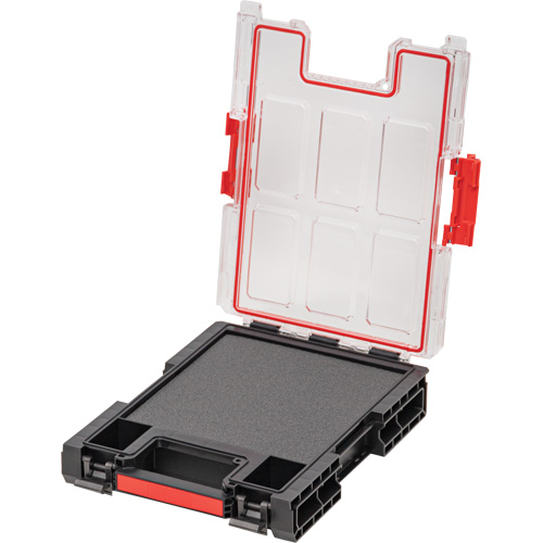 Organisateur moyen avec cloisons en mousse &agrave; plusieurs couches Arx, 10-3/10" x 14-3/10" x 3", Noir Maritime Industrial Rubber