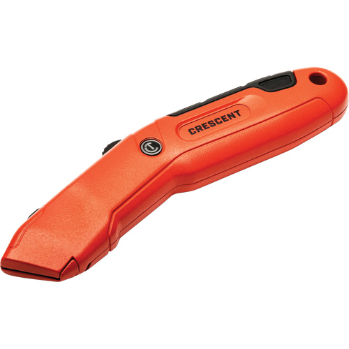 Couteau de s&eacute;curit&eacute; autor&eacute;tractable, 1", Acier, Prise en Aluminium Maritime Industrial Rubber