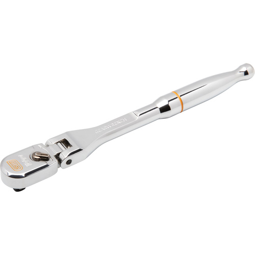 120XP Full Polish Chrome Flex Head Teardrop Ratchet Maritime Industrial Rubber
