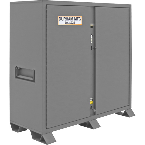 Jobsite Storage Cabinet, Steel, 47.5 Cubic Feet, Grey Maritime Industrial Rubber