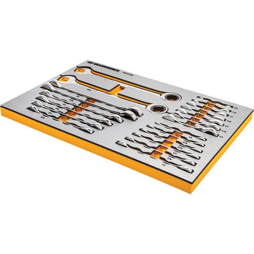 Jeu d'outils pour maître m&eacute;canicien MEGAMOD dans des plateaux en mousse modulaire de premi&egrave;re qualit&eacute; avec rangement d'outils, 1024 morceaux Maritime Industrial Rubber