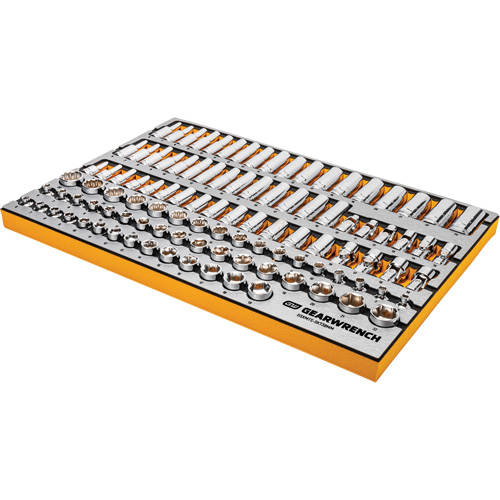 Jeu d'outils pour maître m&eacute;canicien MEGAMOD dans des plateaux en mousse modulaire de premi&egrave;re qualit&eacute; avec rangement d'outils, 1024 morceaux Maritime Industrial Rubber