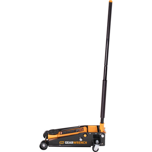 Heavy-Duty Floor Jack, 3 Ton(s) Capacity, 5-1/4" Lowered, 18-1/4" Raised, Manual Hydraulic Maritime Industrial Rubber